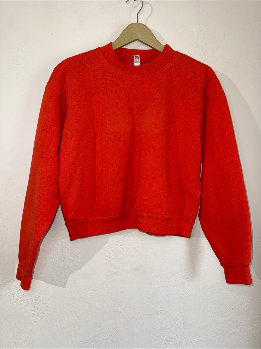 Los Angeles Apparel Heavy Fleece Crewneck Sweatshirt Red XS